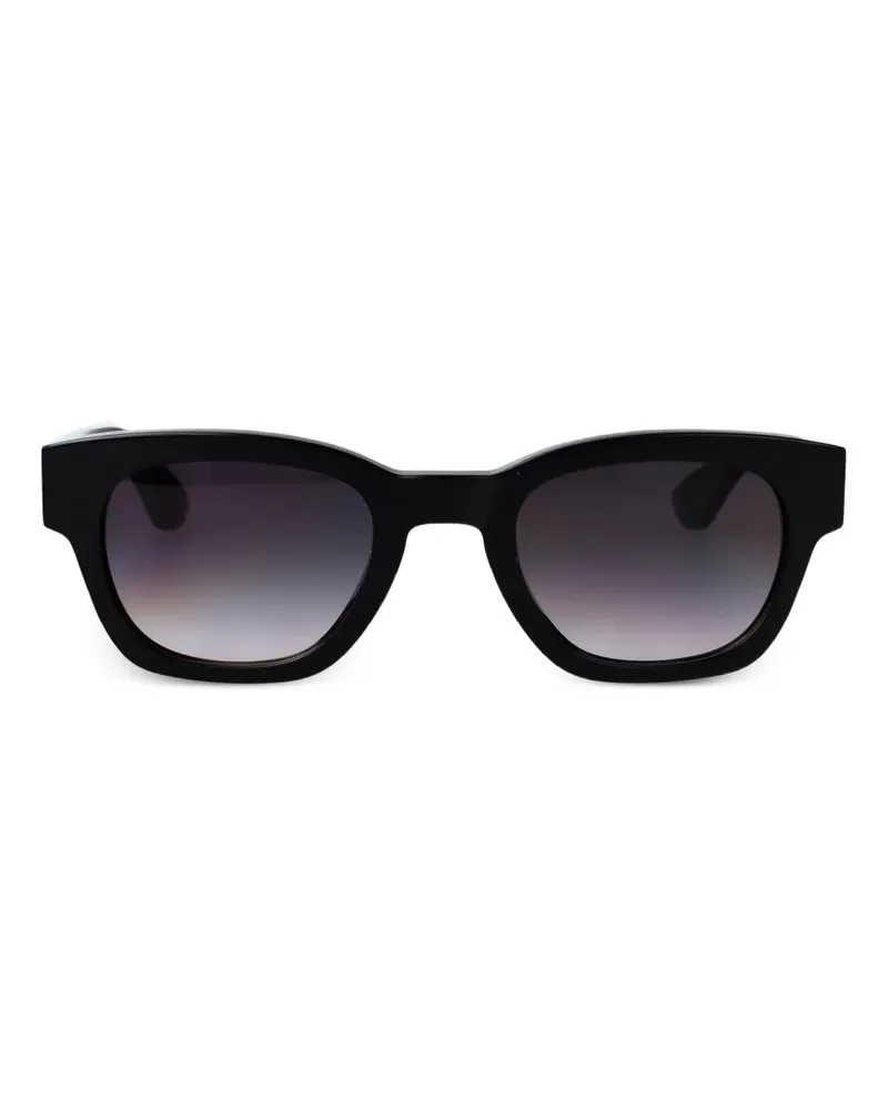 Alexander McQueen Sonnenbrille mit eckigem Gestell - Schwarz Schwarz