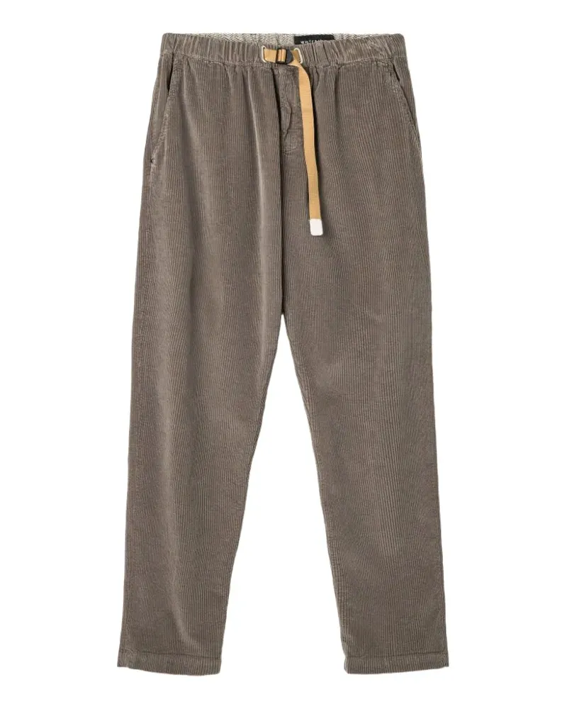 PLAN C belted corduroy trousers - Grau Grau
