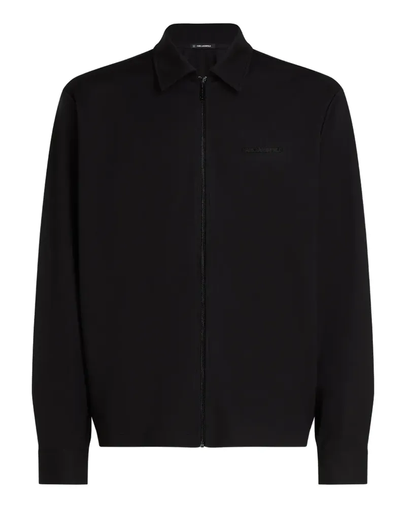 Karl Lagerfeld Rue St-Guillaume Hemdjacke mit Reißverschluss - Schwarz Schwarz