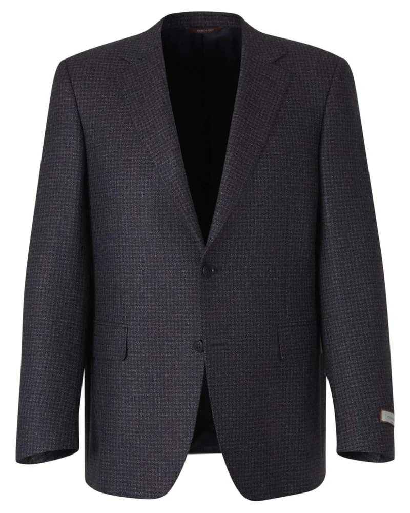 Canali Kariertes Sakko - Blau Blau