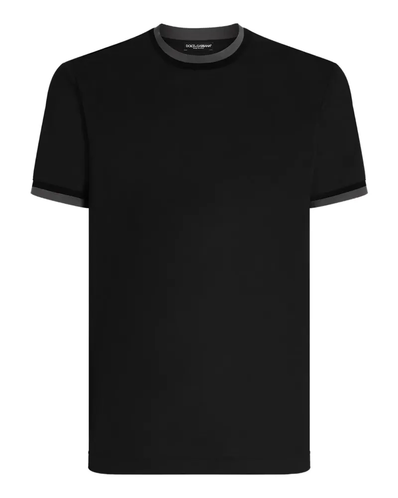 Dolce & Gabbana Kurzärmeliges T-Shirt - Schwarz Schwarz