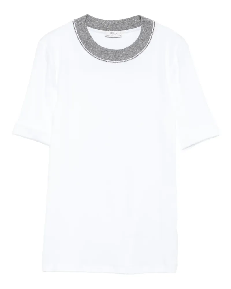 Peserico Klassisches T-Shirt - Weiß Weiß