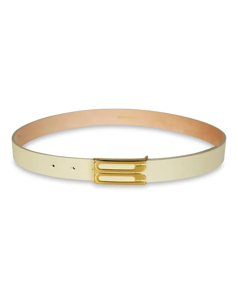 Victoria Beckham Dorian frame belt - Nude Nude