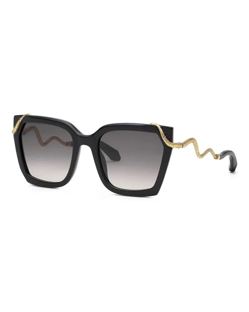 Roberto Cavalli Cat-Eye-Sonnenbrille - Schwarz Schwarz