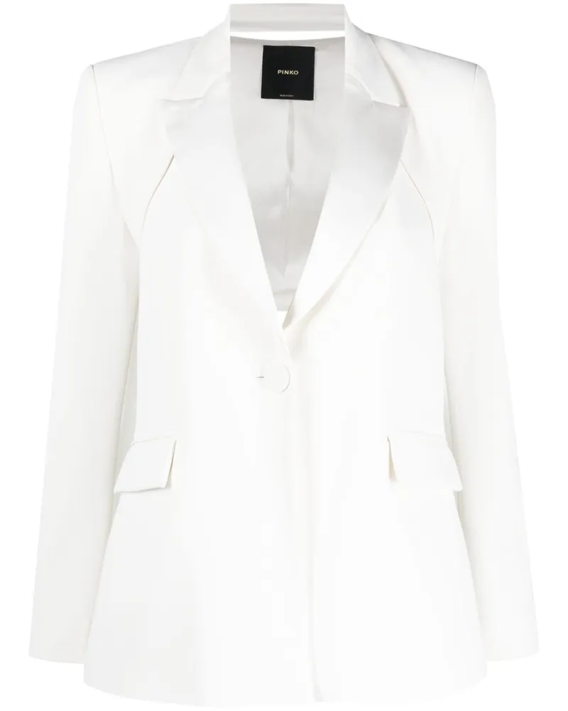 Pinko Blazer mit steigendem Revers - Weiß Weiß