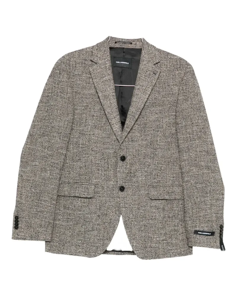 Karl Lagerfeld single-breasted blazer - Braun Braun