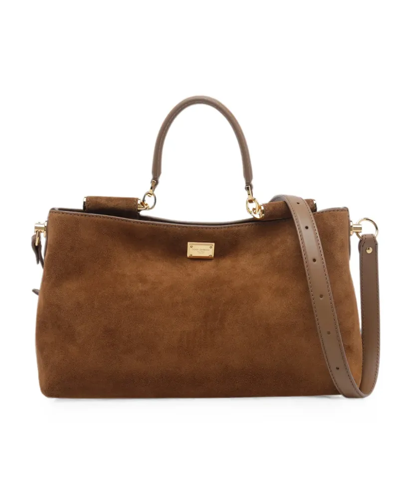 Dolce & Gabbana Vittoria leather handbag - Braun Braun