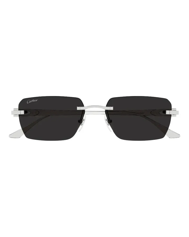 Cartier Rahmenlose Sonnenbrille - Silber Silber