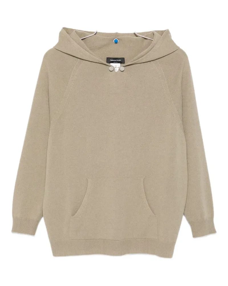 Fabiana Filippi Hoodie aus Schurwollgemisch - Grün Grün