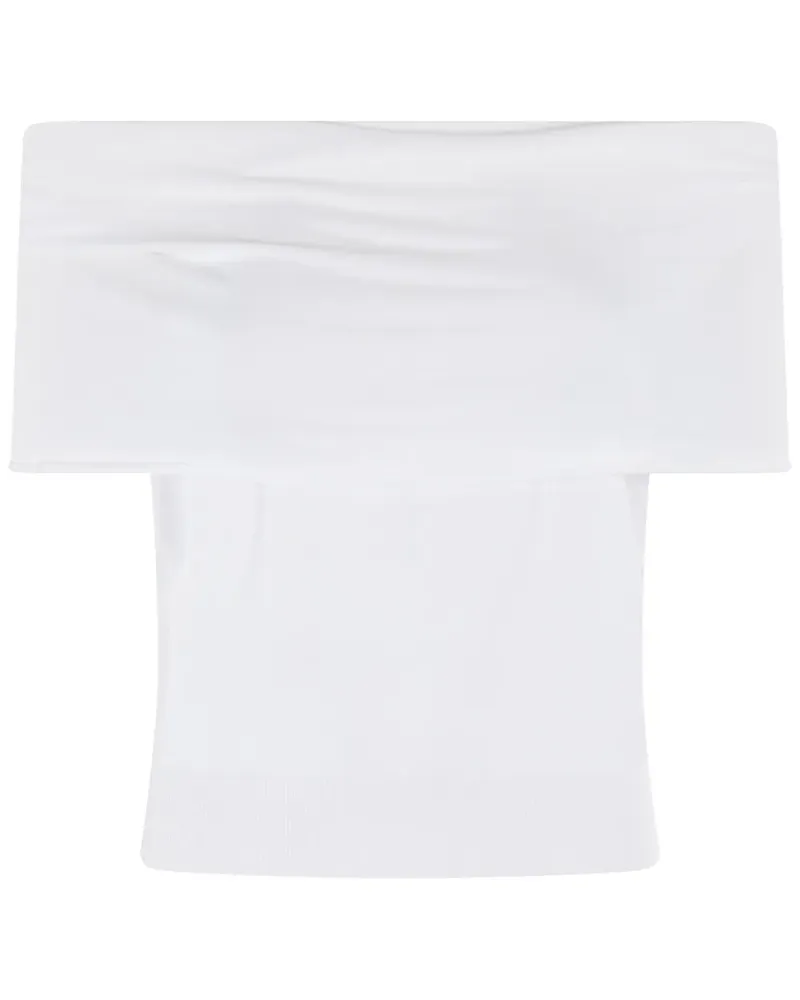 Roberto Collina Schulterfreies Oberteil - Weiß Weiß