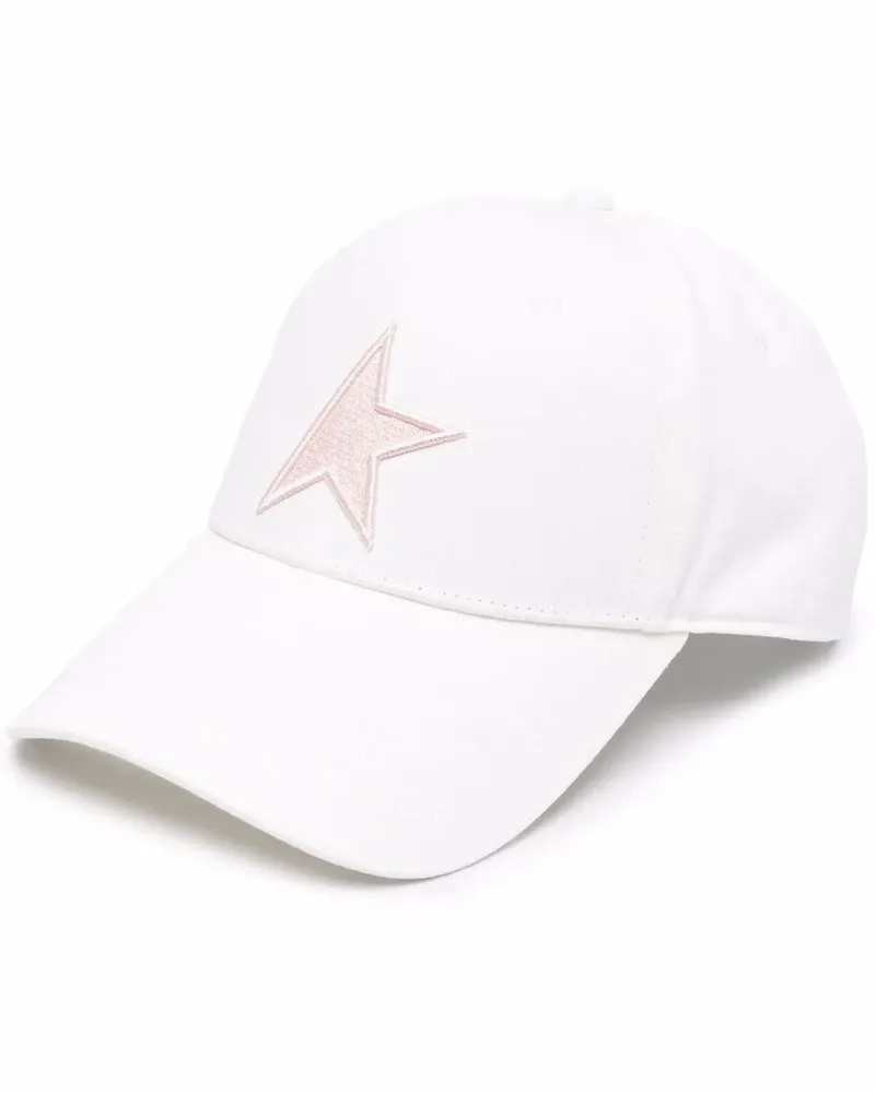 Golden Goose Baseballkappe mit Logo-Patch - Weiß Weiß