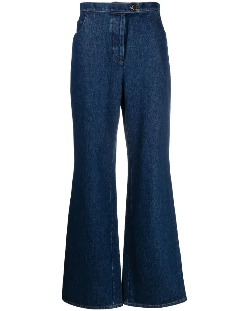 Giuliva Heritage Collection Ausgestellte High-Waist-Hose - Blau Blau