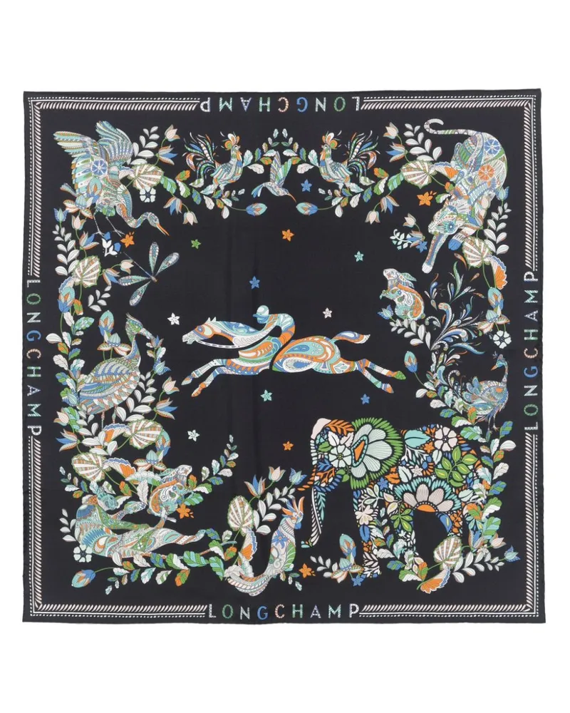 Longchamp Forêt  Schal - Blau Blau