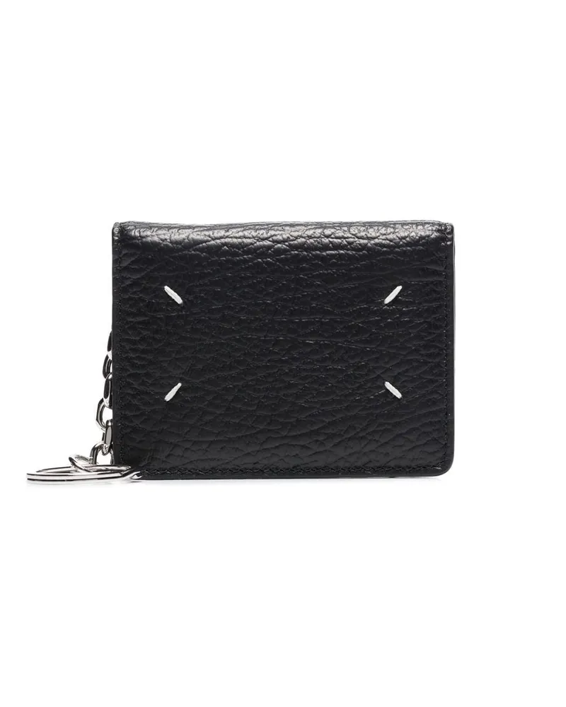Maison Margiela Kartenetui mit Ziernähten - Schwarz Schwarz