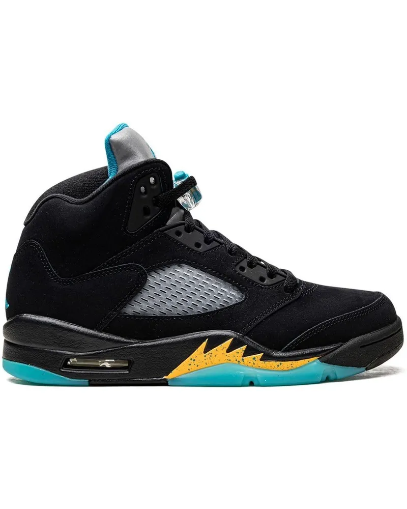 Jordan Air  5 Retro Aqua Sneakers - Schwarz Schwarz