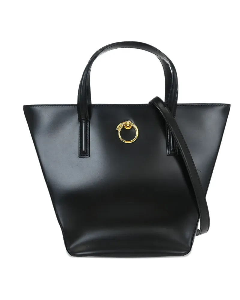 Cartier 1990-2000s Panthere 2way leather tote bag - Schwarz Schwarz