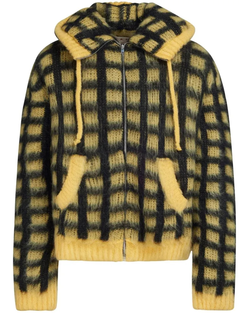 Marni Cardigan mit Karomuster - Gelb Gelb