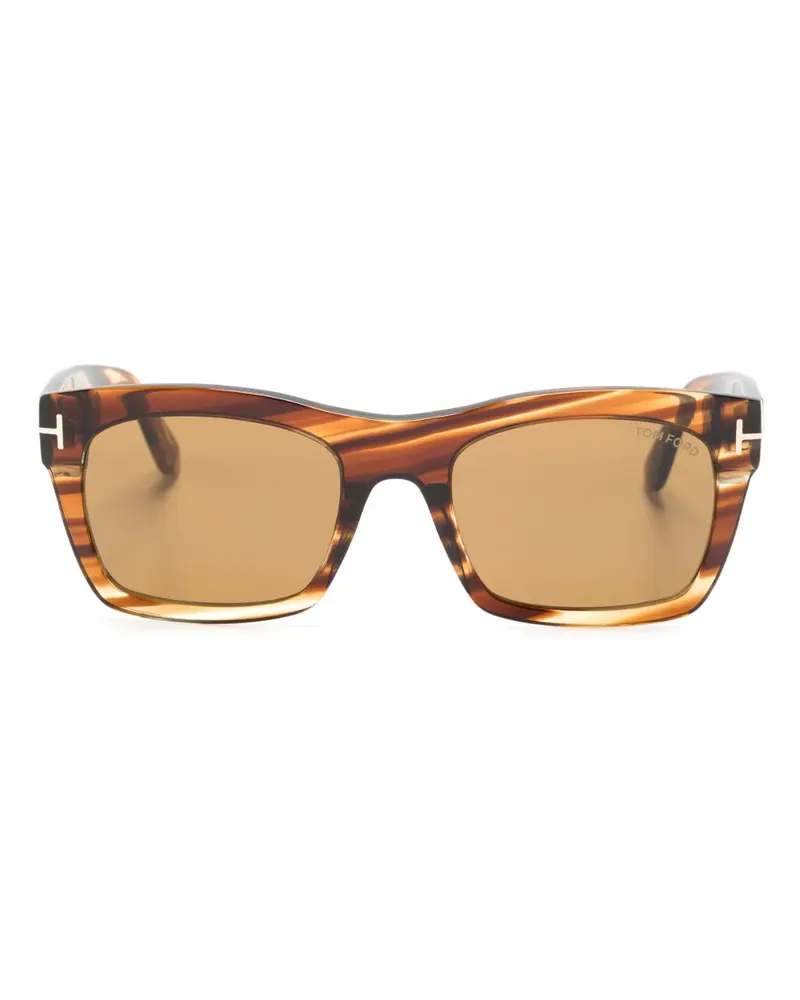 Tom Ford Nico Sonnenbrille mit eckigem Gestell - Braun Braun