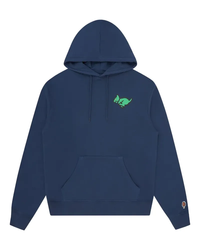 ICECREAM Hoodie mit Känguru-Stickerei - Blau Blau