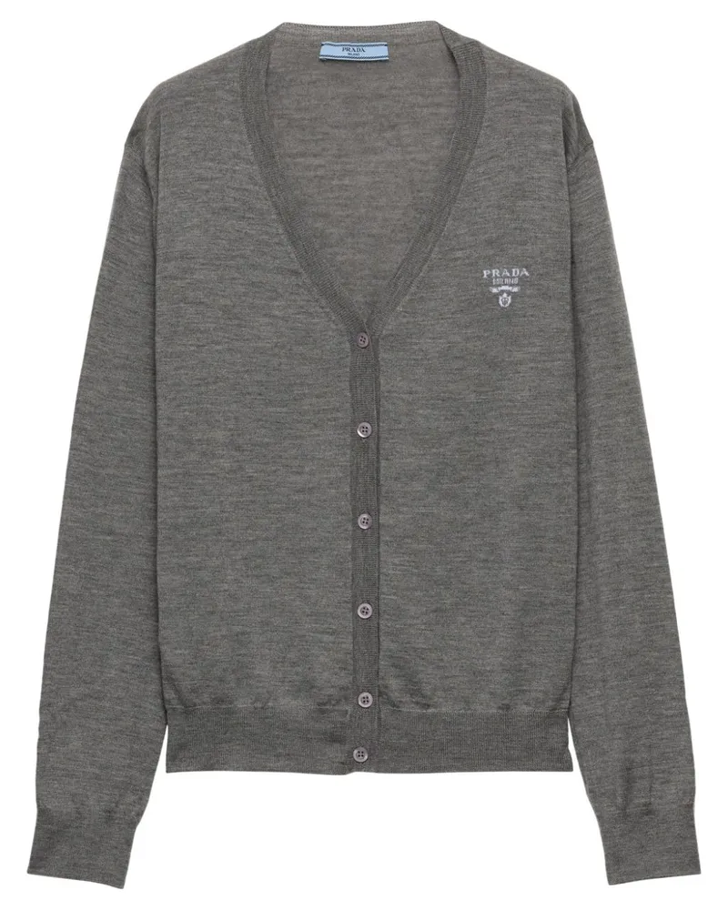 Prada Cardigan aus Kaschmir - Grau Grau