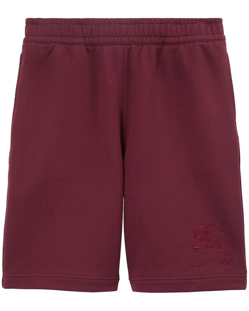 Burberry Shorts mit Ritteremblem - Rot Rot