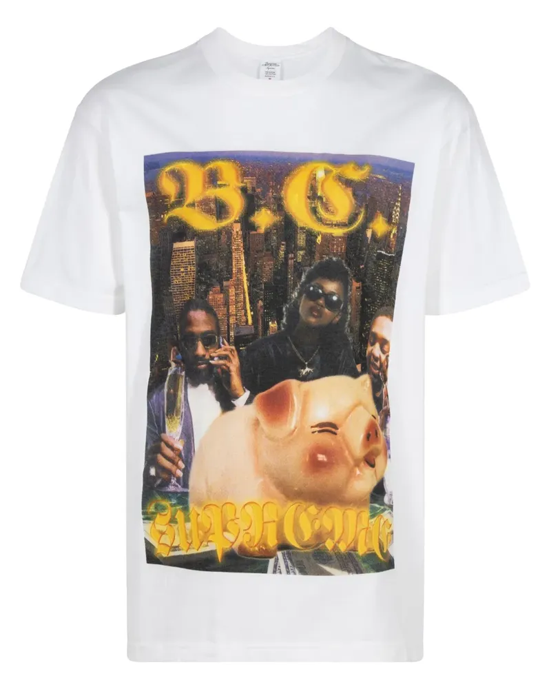 Supreme Being x Bernadette Corporation Money T-Shirt - Weiß Weiß