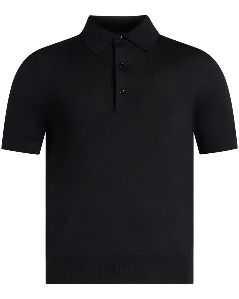 Tom Ford Kurzärmeliges Poloshirt - Schwarz Schwarz