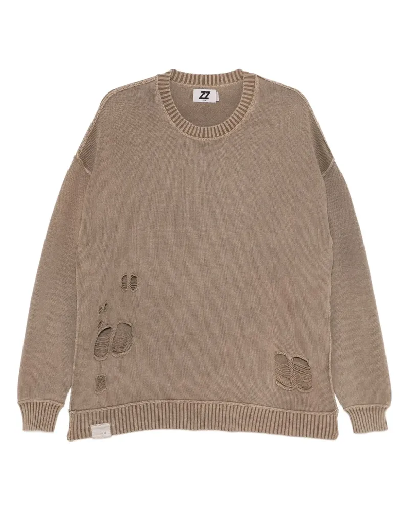 Izzue Pullover mit Logo-Patch - Nude Nude