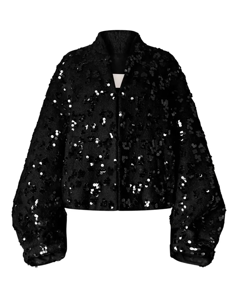 Genny Jacke mit Pailletten - Schwarz Schwarz