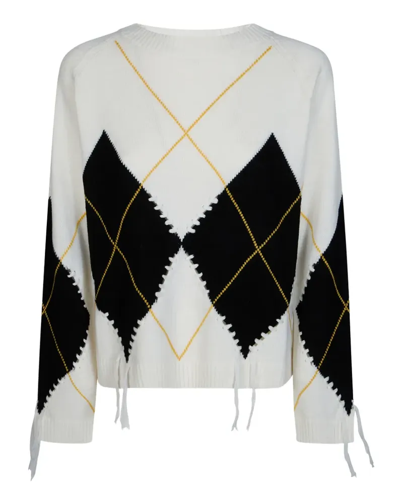 Pinko Pullover im Distressed-Look - Weiß Weiß