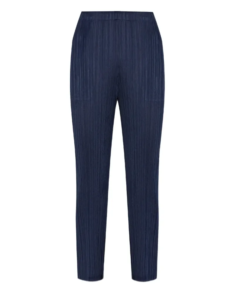 Issey Miyake Plissierte Hose - Blau Blau