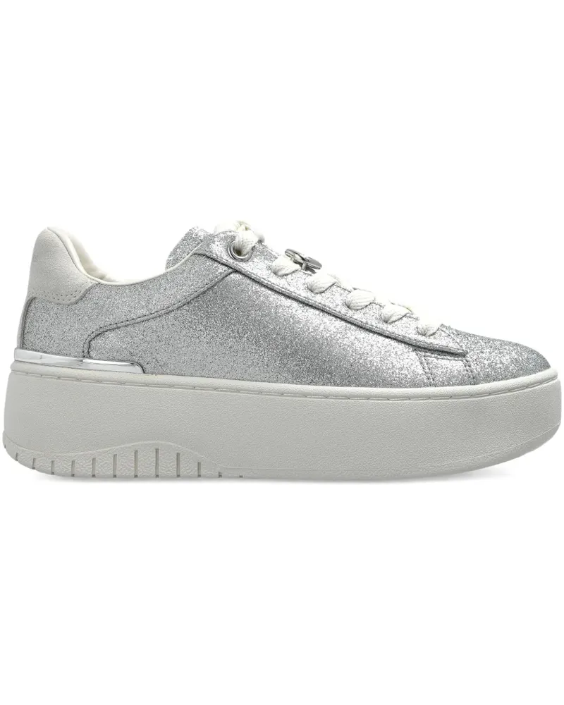 Michael Kors Sneakers im Glitter-Look mit Logo - Silber Silber