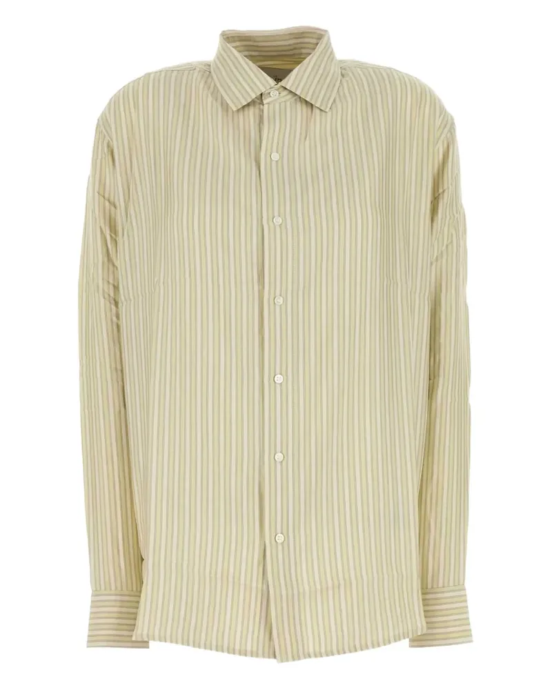 Le Kasha 1918 Gestreiftes Songino Hemd mit Stickerei - Nude Nude