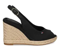 Espadrilles mit Logo-Stickerei - Schwarz