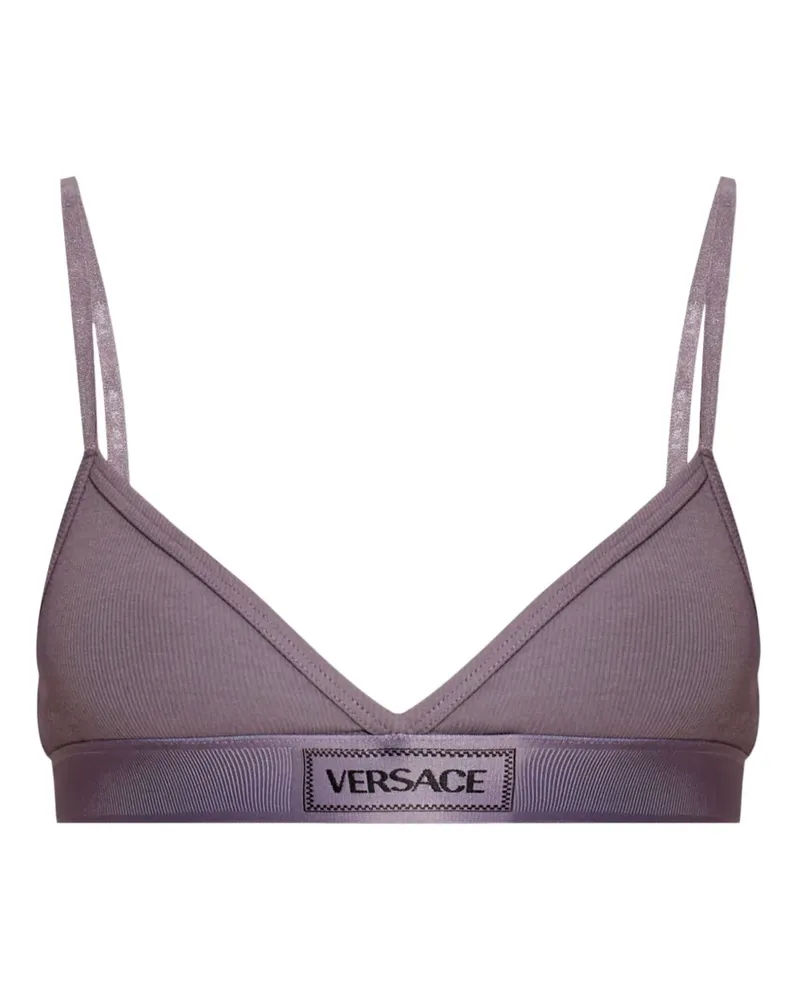 Versace BH mit Logo-Bund - Violett Violett