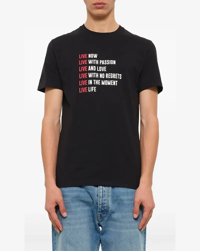 Neil Barrett T-Shirt mit Print - Schwarz Schwarz