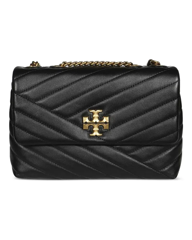 Tory Burch Kleine Kira Chevron Schultertasche - Schwarz Schwarz