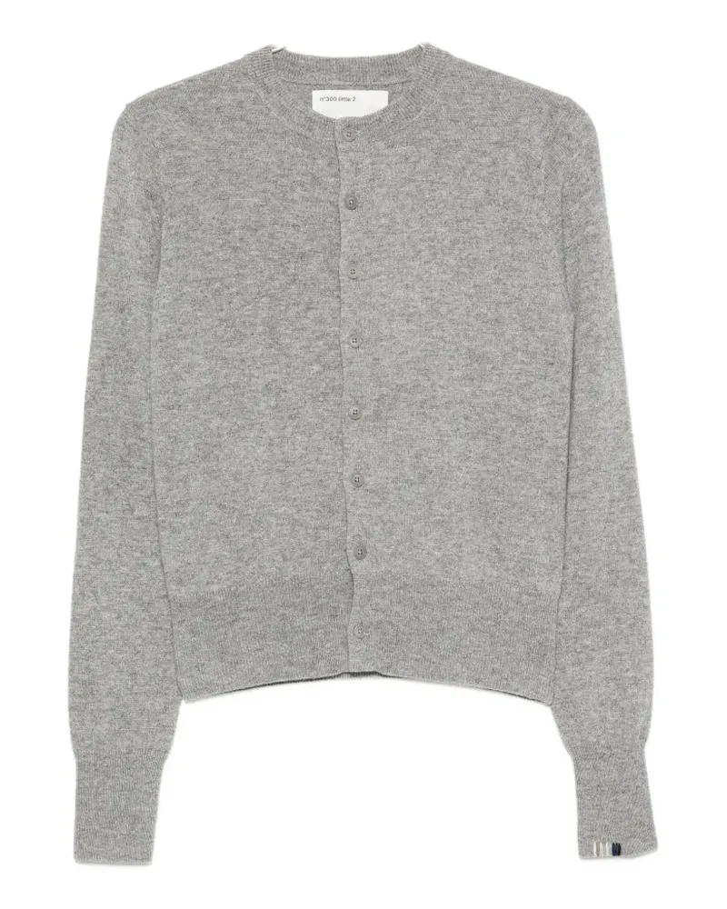 extreme cashmere Little 2 button-up slim-fit cardigan - Grau Grau