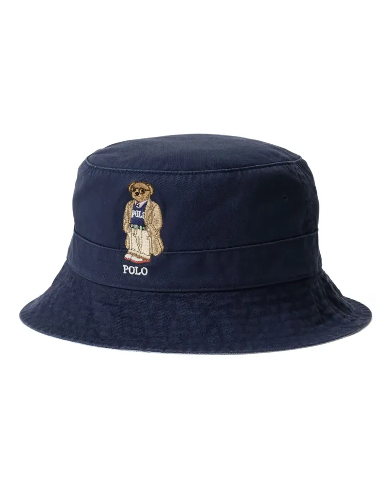 Ralph Lauren Fischerhut mit Polo Bear-Stickerei - Blau Blau