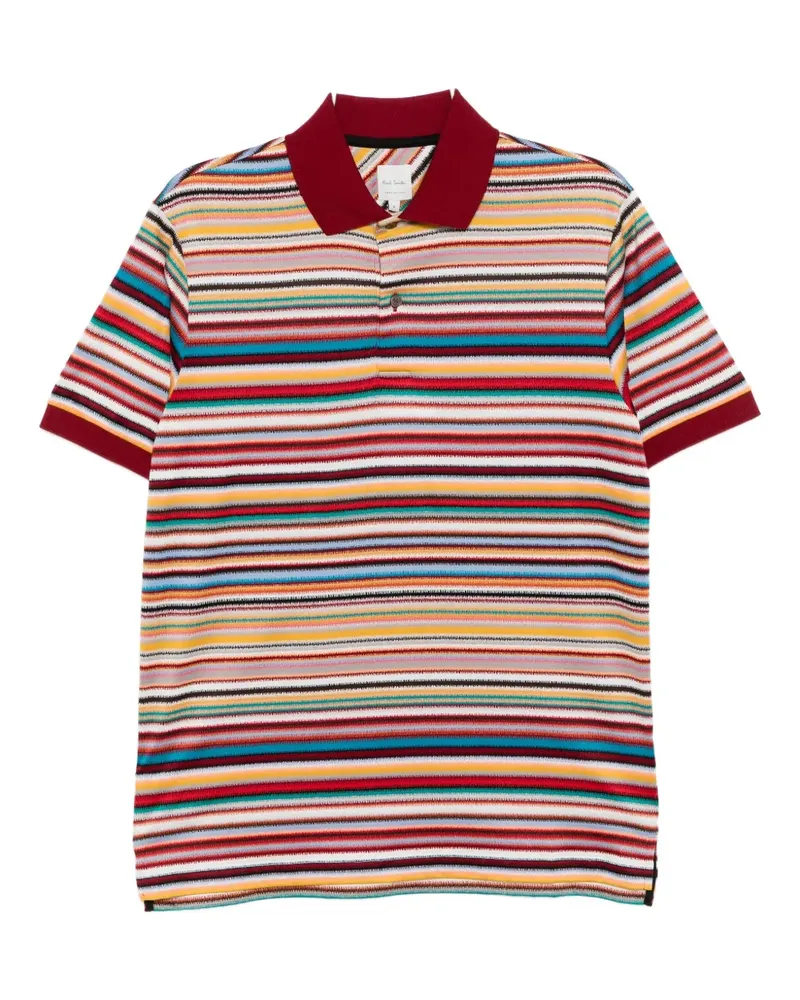 Paul Smith Gestreiftes Poloshirt - Rot Rot