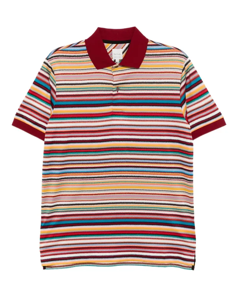 Paul Smith Gestreiftes Poloshirt - Rot Rot