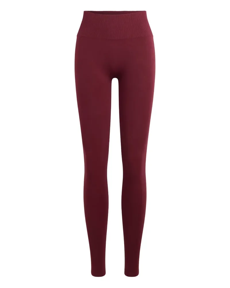 FUSALP Gerippte Alliance Leggings mit Logo-Patch - Rot Rot