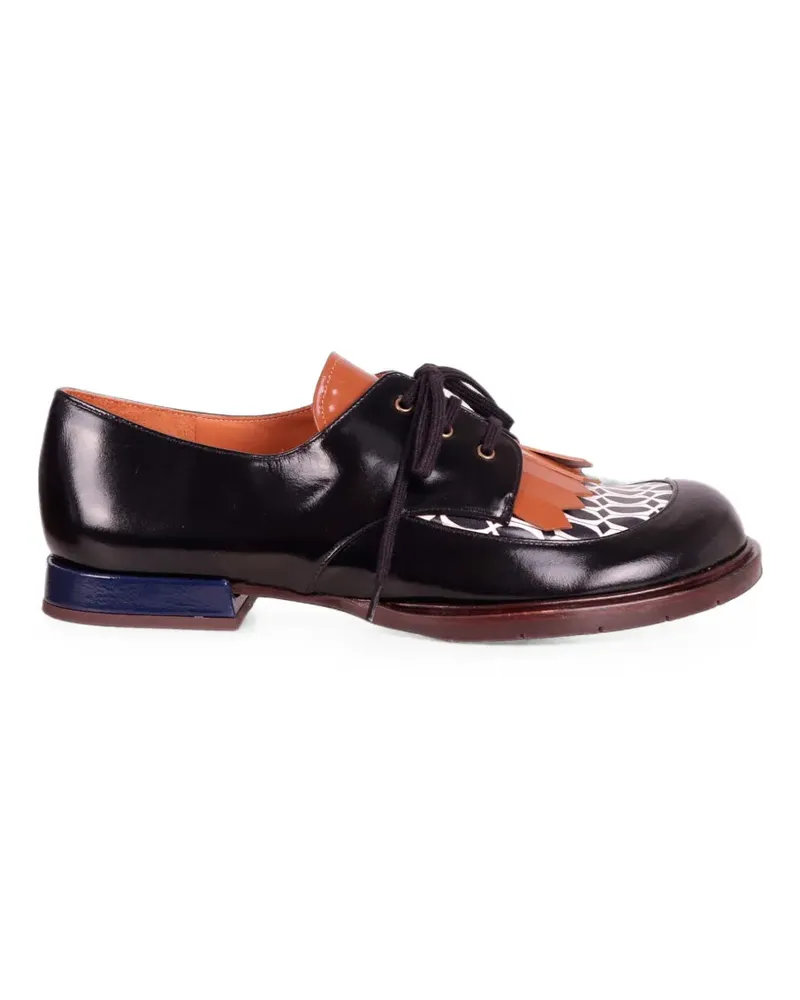 Chie Mihara Jeripa fringed leather shoes - Schwarz Schwarz
