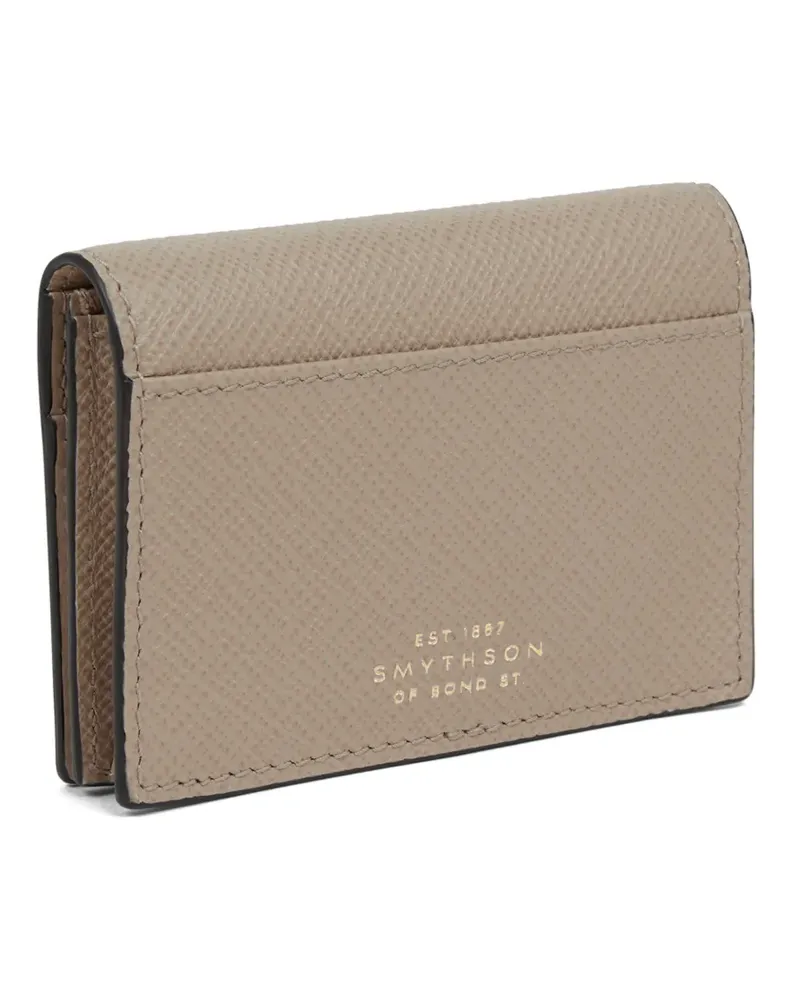 Smythson Panama Kartenetui mit gekreuztem Design - Nude Nude