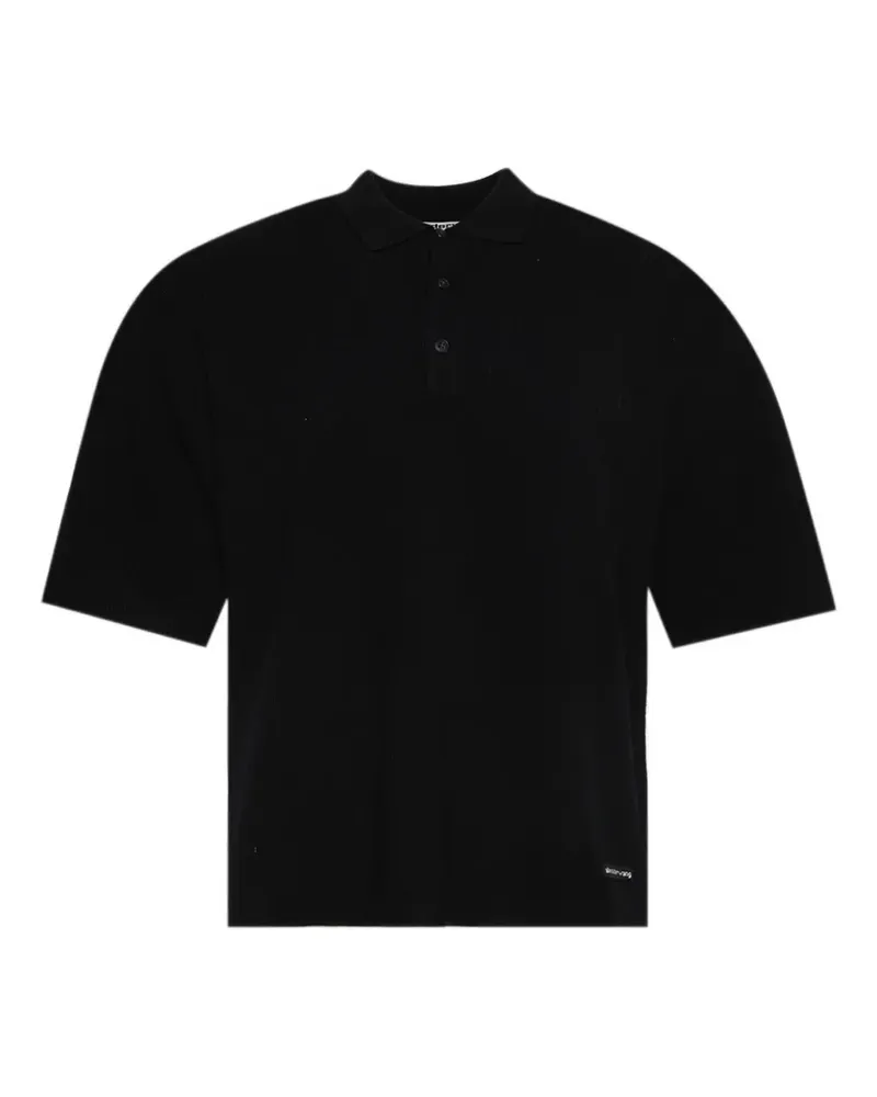 Alexander Wang logo polo shirt - Schwarz Schwarz