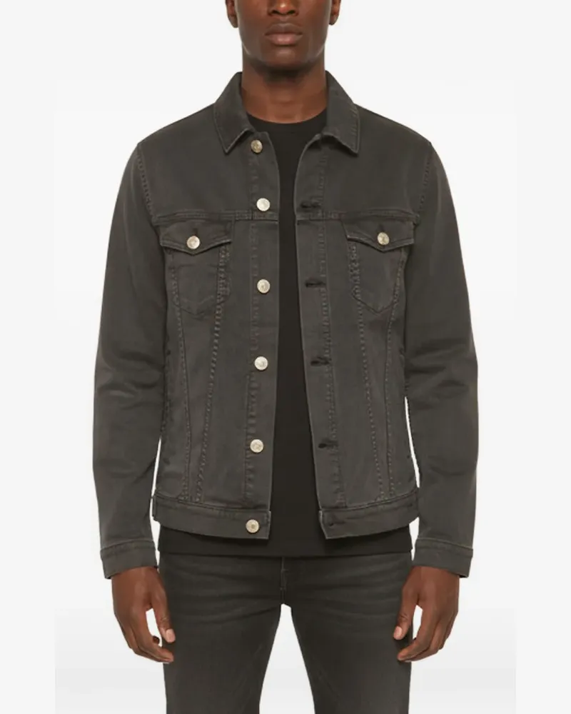 Jacob Cohën Jeansjacke mit Pattentaschen - Grau Grau
