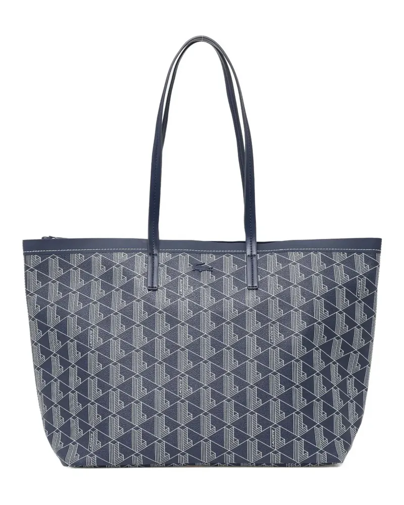 Lacoste Shopper mit Monogrammmuster - Blau Blau
