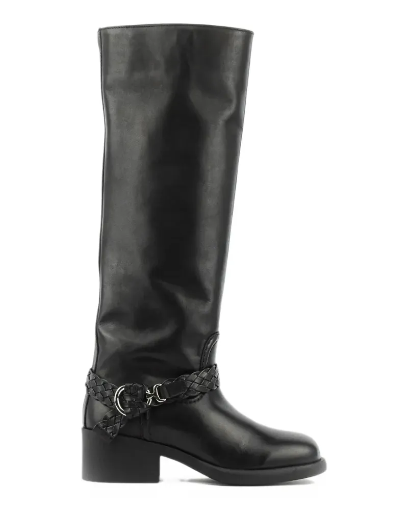 Nubikk Lizzy Lynn Stiefel mit Flechtdetail - Braun Braun