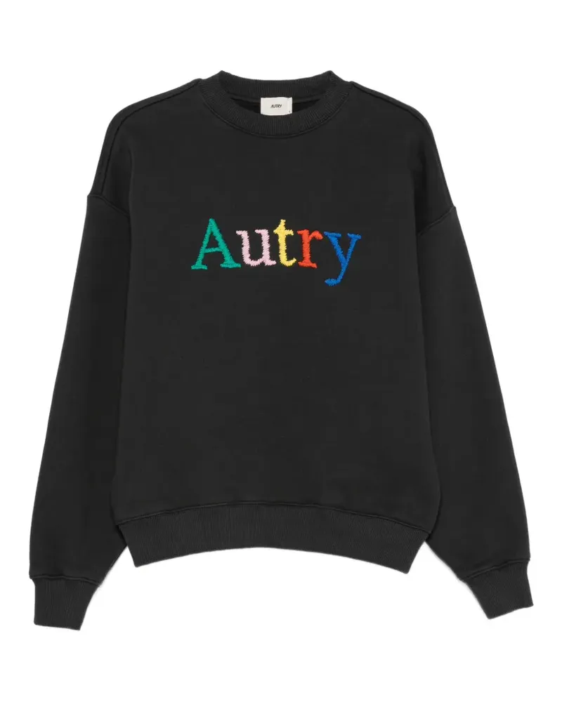 AUTRY Sweatshirt mit Logo-Stickerei - Schwarz Schwarz