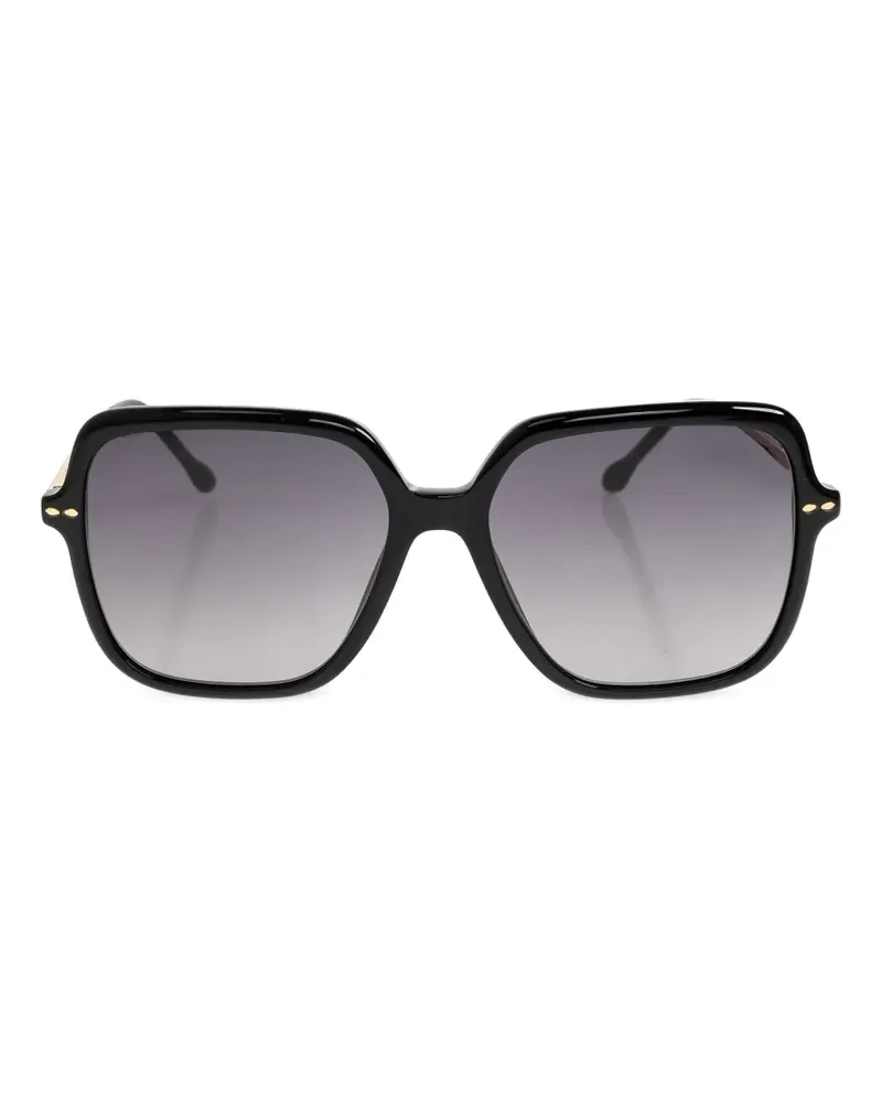 Isabel Marant geometric-frame sunglasses - Schwarz Schwarz